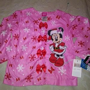 Minnie Mouse Christmas pajama top